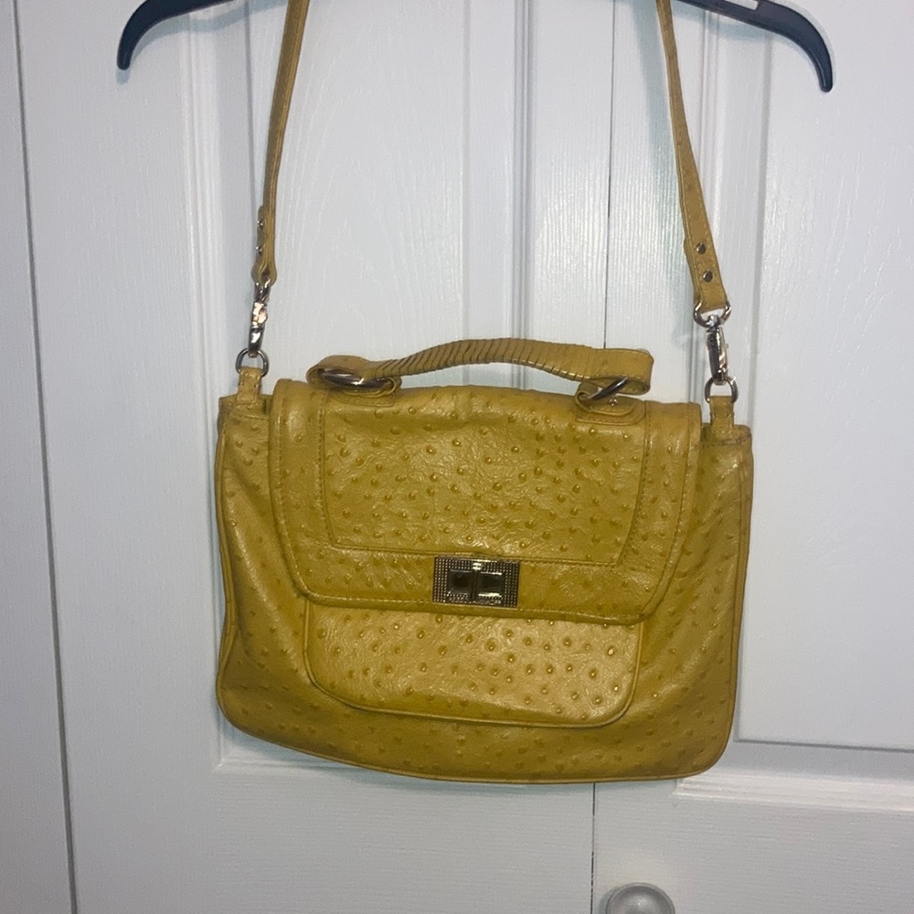 🔥 FLASH SALE 🔥- navy dust bag included Mustard yellow Rebecca minkoff purse